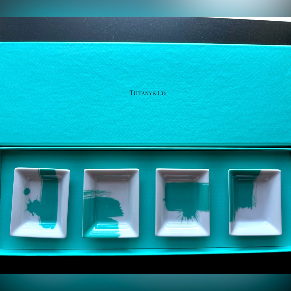 Tiffany & Co Poche Vide Color Splash Trinket Trays Set